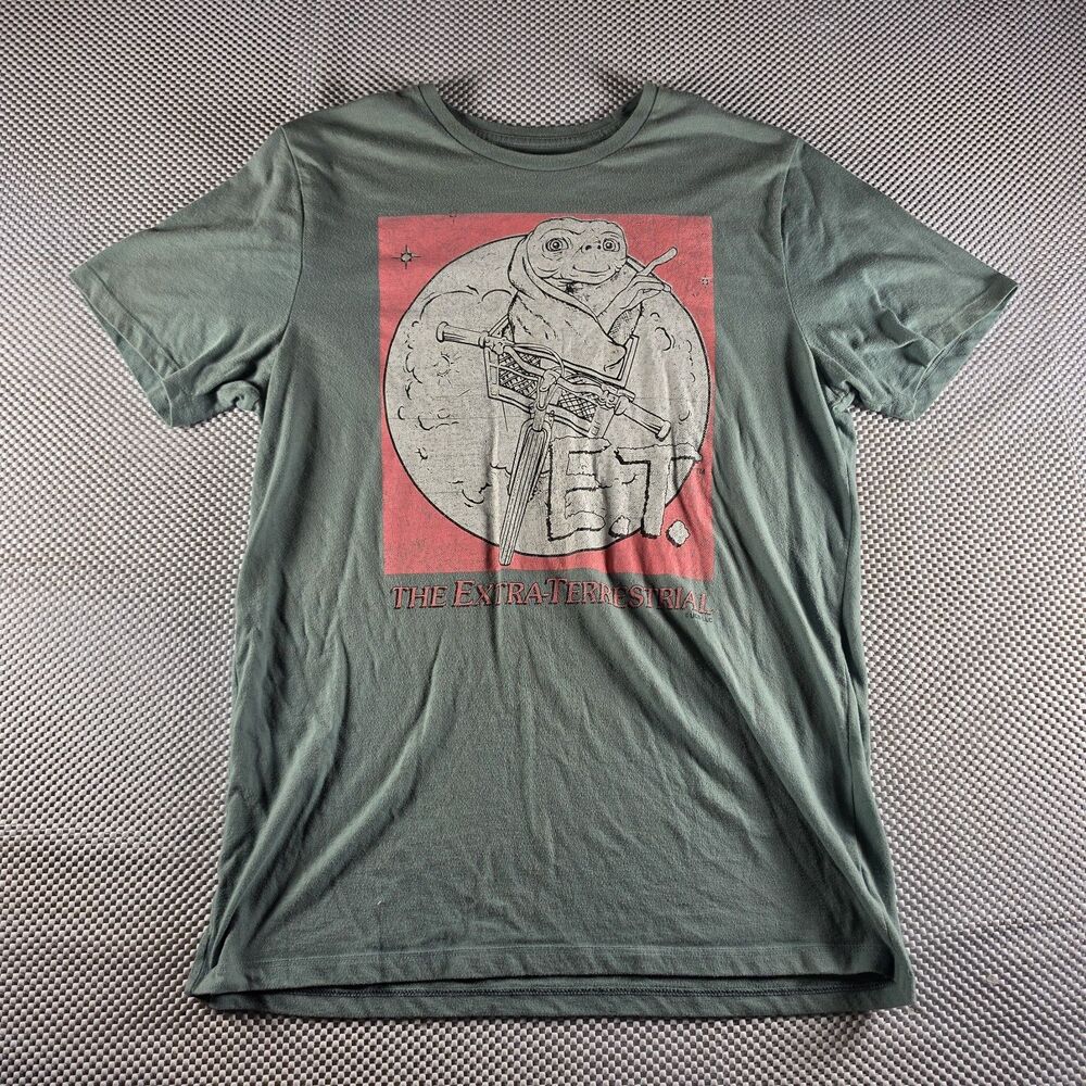 E.T. The Extra-Terrestrial T Shirt Mens Large Old Navy Movie Graphic Green